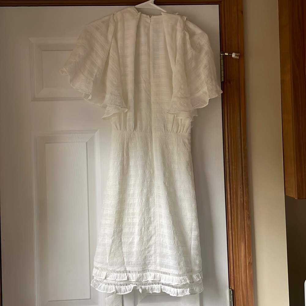 White Ruffle Dress - Picture 3 of 4